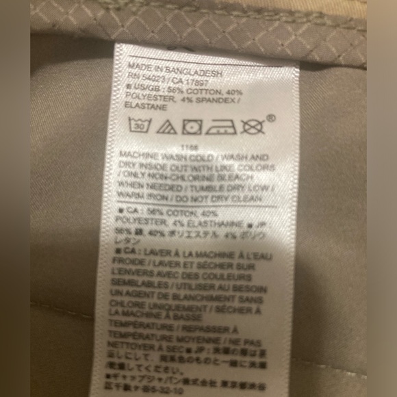 BANANA REPUBLIC CORE TEMP CHINO SLIM FIT Size 33/34 - Picture 2 of 7